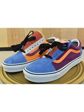 Vans Old Skool Mix & Match Unisex Shoes Size 8 Leather Suede Canvas Sneaker